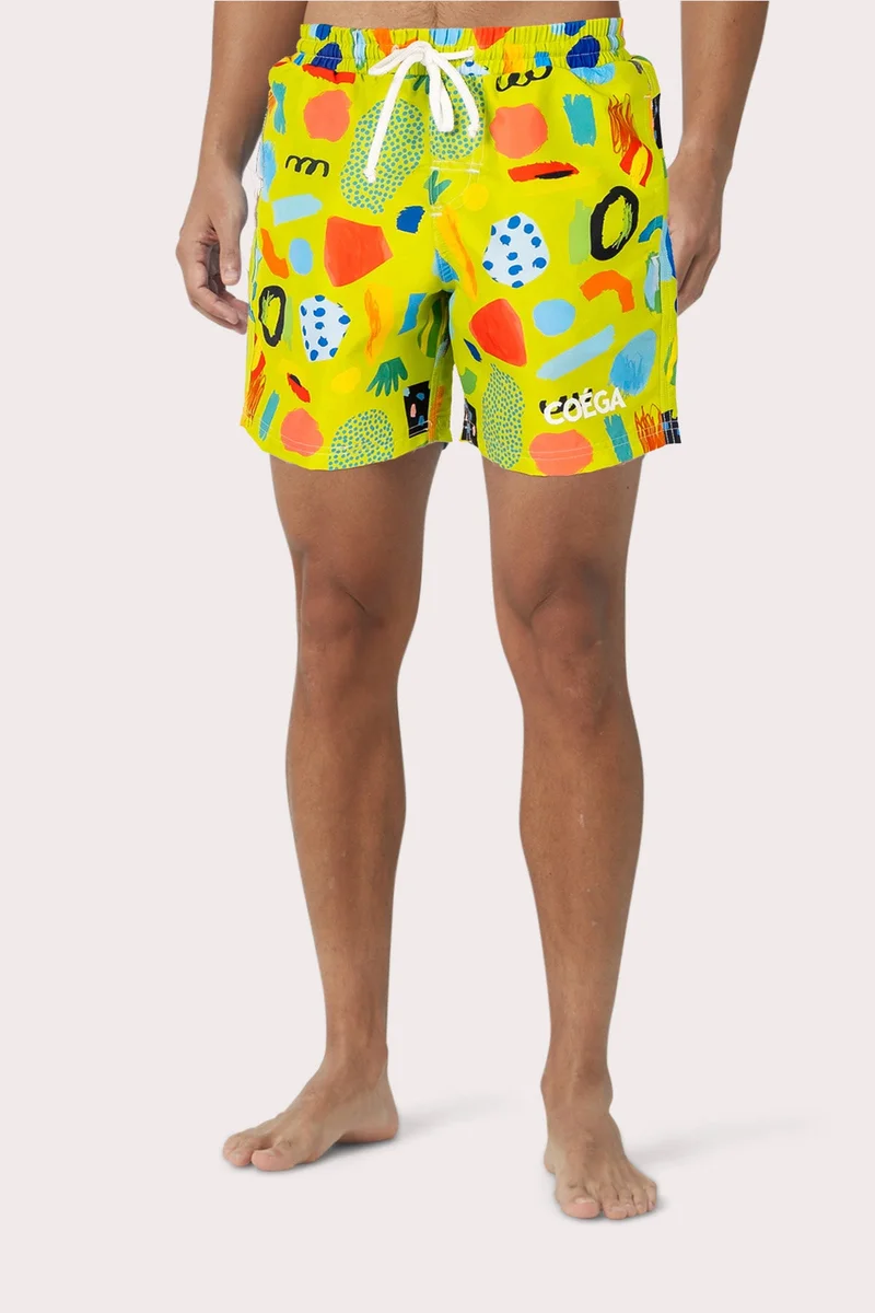 COEGA Boardshorts Elast Wst 18 In Solid M SzS - Carribean Sea (Will Chui)